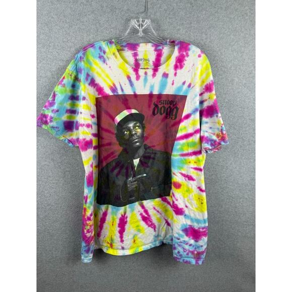 Snoop Doggy Dogg Shirt Size XL Tie Dye Short Sleeve Tee‎ Rap Hip Hop 90s Retro - Picture 1 of 8